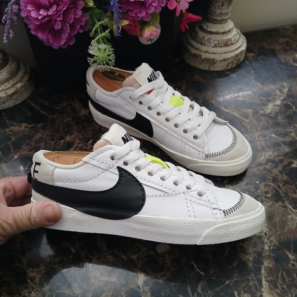 Nike White and Black Athletic Shoes